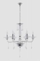 подвесная люстра crystal lux monica sp6 chrome/transparent в Ставрополе