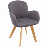 стул деревянный стул asia wooden legs / grey fabric в Ставрополе