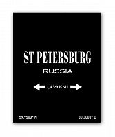 постер st.petersburg а3 (черный) в Ставрополе