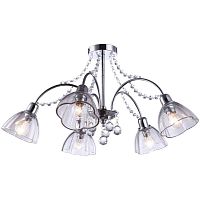 потолочная люстра arte lamp silenzio a9559pl-5cc хром в Ставрополе