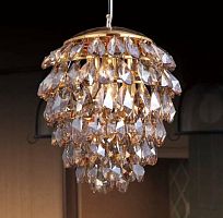 подвесной светильник crystal lux charme sp3+3 led gold/amber в Ставрополе