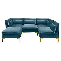 диван zara sectional угловой синий в Ставрополе