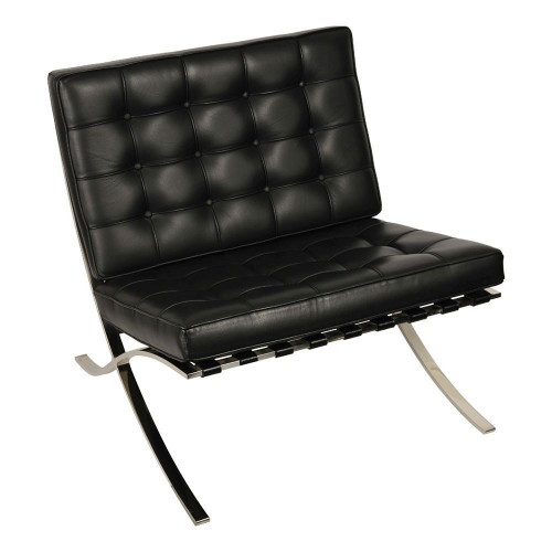 кресло barcelona style chair черное в Ставрополе