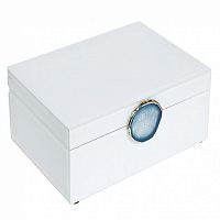 шкатулка для украшений белая 28x10x20 см в Ставрополе
