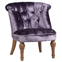 кресло sophie tufted slipper chair вельвет фиолетовое в Ставрополе