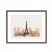 постер paris, france разноцветный в Ставрополе