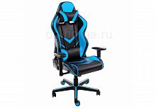 кресло компьютерное racer черное-голубое в Ставрополе