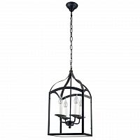 дизайнерская подвесная люстра spot light cage 9500404 черная в Ставрополе