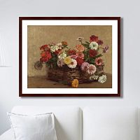 картина: panier de zinnias, 1856г. в Ставрополе