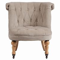 кресло amelie french country chair серо-бежевое в Ставрополе