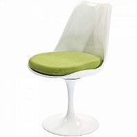 стул eero saarinen style tulip chair зеленая подушка в Ставрополе