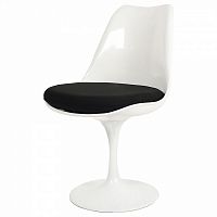 стул eero saarinen style tulip chair черная подушка в Ставрополе