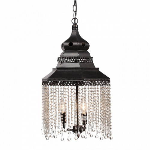 люстра подвесная черная с хрустальными подвесками chandelier в Ставрополе