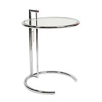 стол журнальный eileen gray style cocktail table e-1027 прозрачный в Ставрополе