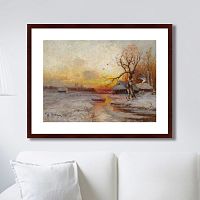 картина: winter sunset, 1913г. в Ставрополе
