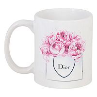 кружка с рисунком dior peonies в Ставрополе