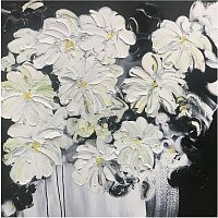 картина маслом великолепные цветочки 100*100 см. в Ставрополе