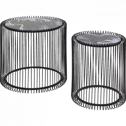 столик приставной wire черный 45x45x46 в Ставрополе