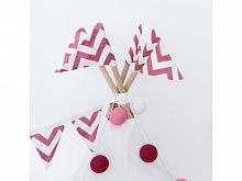 Флажки Pink Zigzag