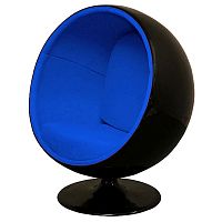 кресло eero ball chair синее с черным в Ставрополе