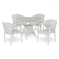 комплект плетеной мебели white на 4 персоны в Ставрополе