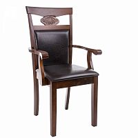 стул деревянный кресло luiza dirty oak / dark brown в Ставрополе