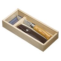 нож stainless steel с ручкой из оливы 8,5 см в Ставрополе
