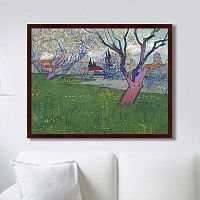 картина: view of arles with trees in blossom, 1889г. в Ставрополе