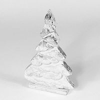 украшение новогоднее на подставке ель серебряная snow tree, 32х19х5 см в Ставрополе